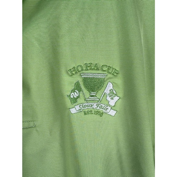 FootJoy Men's Medium Green HOHA CUP SIOUX FALLS Logo Short Sleeve Polo Shirt - Picture 5 of 9